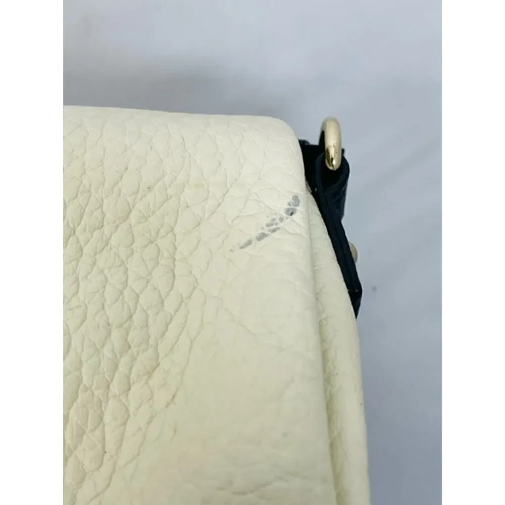 Kate Spade NY Southport Avenue Colorblock Leather Crossbody Purse Black Ivory